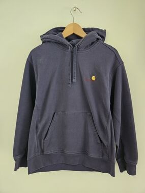 Carhartt WIP Hoodie Mens Medium Blue Sweatshirt Work In Progress